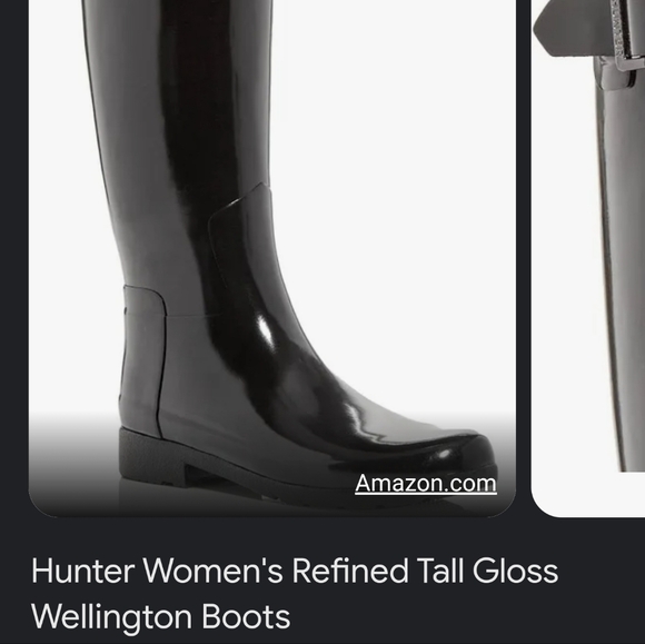 NEW Hunter Tall Black Shine Boots size 8 - Picture 11 of 12